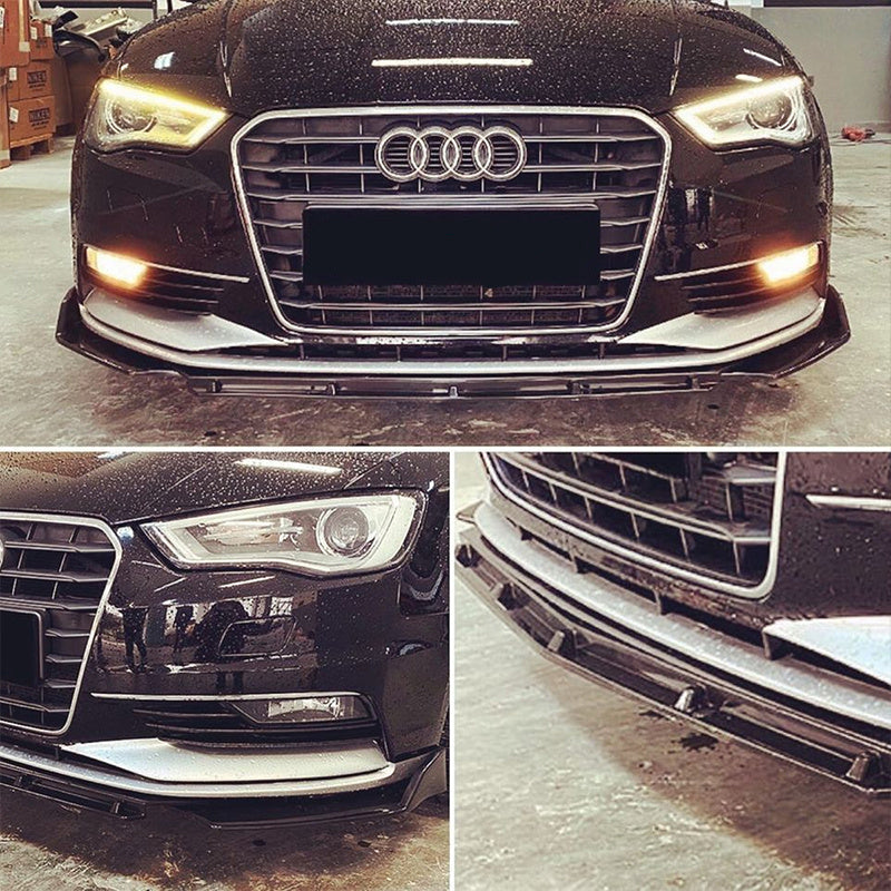 Dokładka Zderzaka Przedniego do Audi A3 8P (2003–2007) – Front Bumper Lip Gloss Piano Black