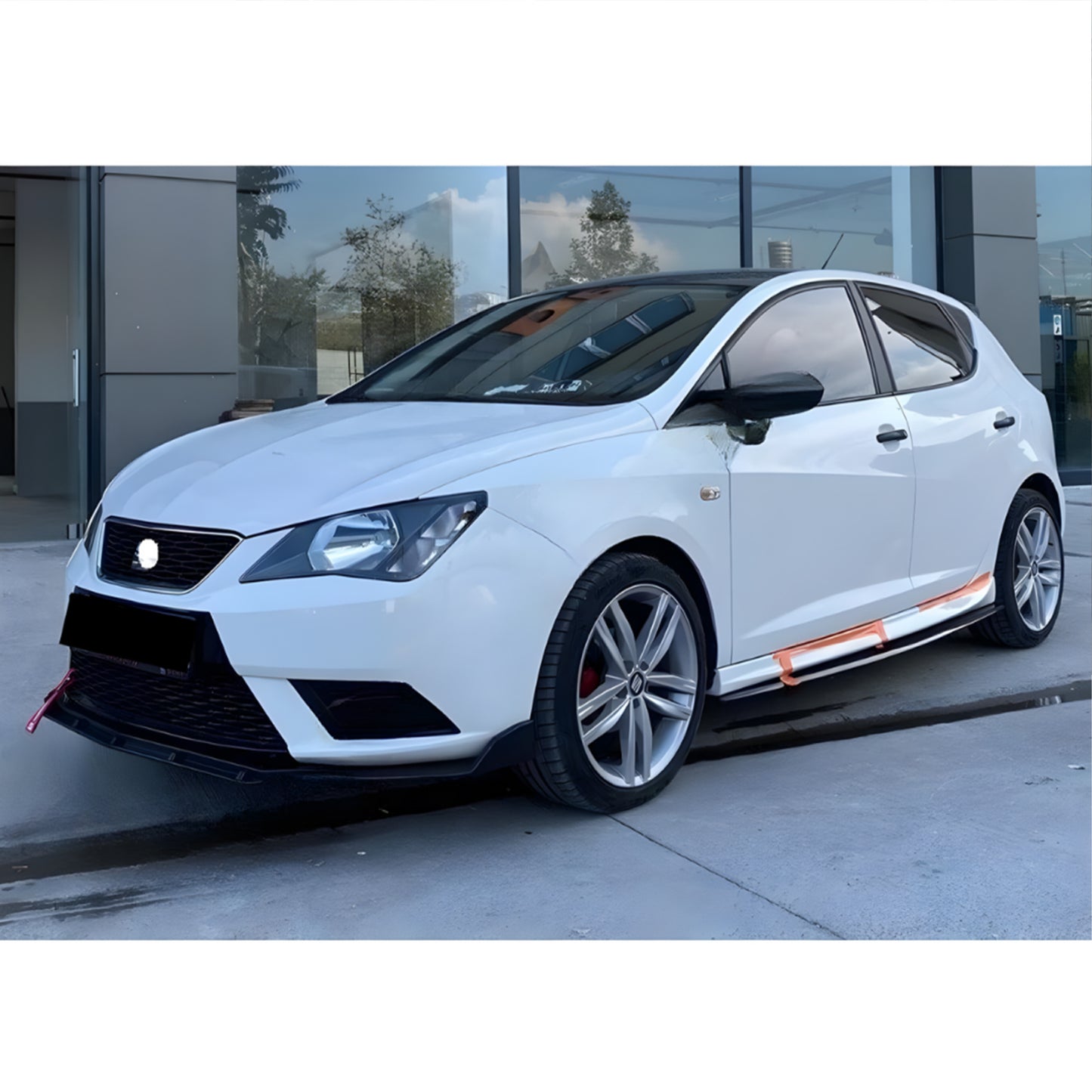 Dokładka Zderzaka Przedniego do Seat Ibiza Mk4 6J 6P (2009–2017) – Front Bumper Lip Gloss Piano Black
