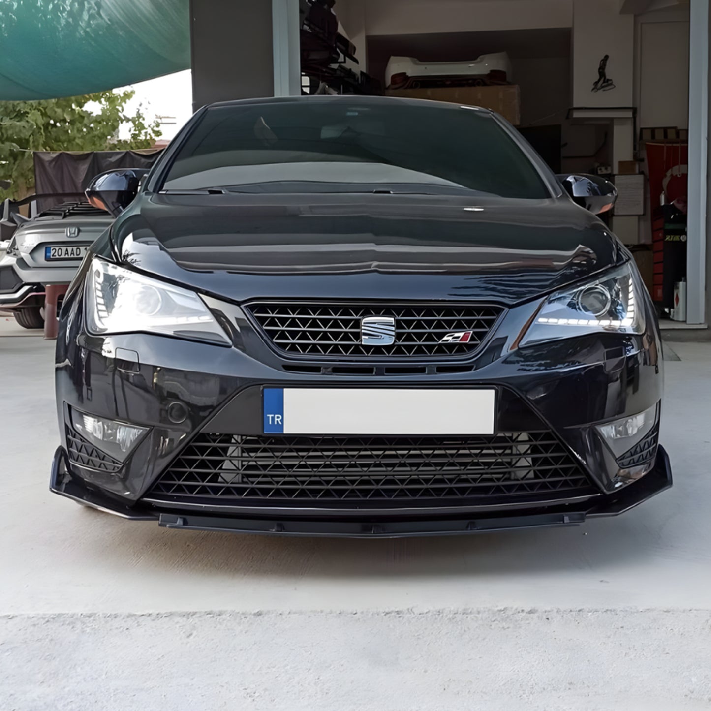 Dokładka Zderzaka Przedniego do Seat Ibiza Mk4 6J 6P (2009–2017) – Front Bumper Lip Gloss Piano Black