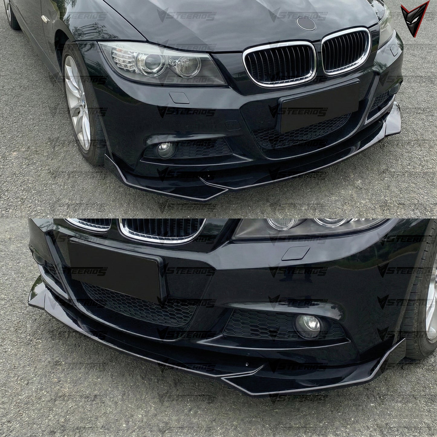 Dokładka Zderzaka Przedniego do BMW Serii 3 i 5 (E90 E92 E46 F30 F32 E60) – Front Bumper Lip B-Type Gloss Piano Black