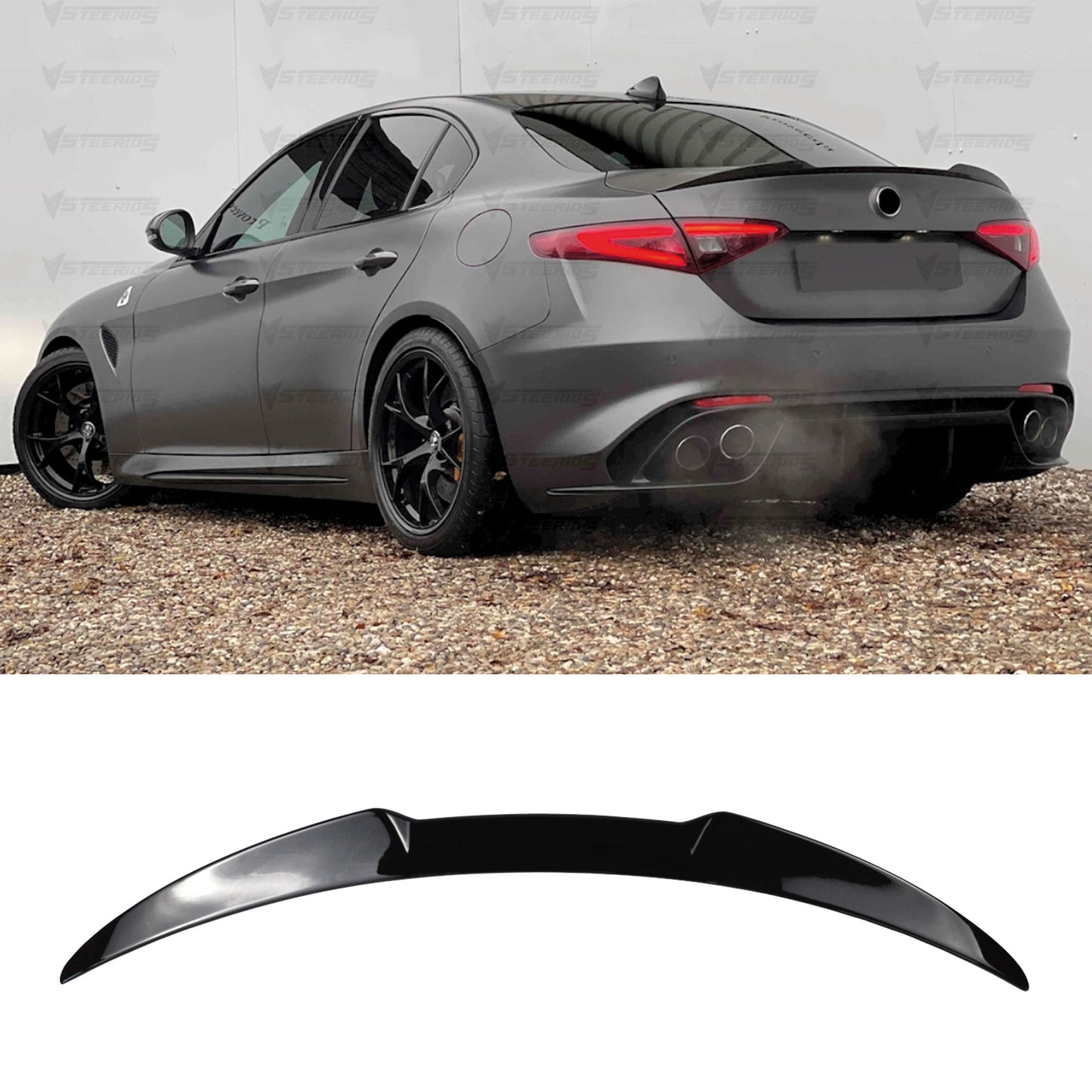 Spoiler Tył (lotka) do Alfa Romeo Giulia (2015–2023) – Gloss Piano Black