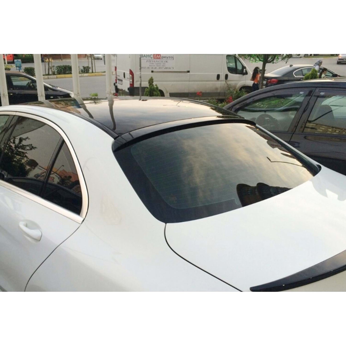Spoiler Dachowy do Mercedes C Klasa W205 AMG (2015–2021) – Gloss Piano Black