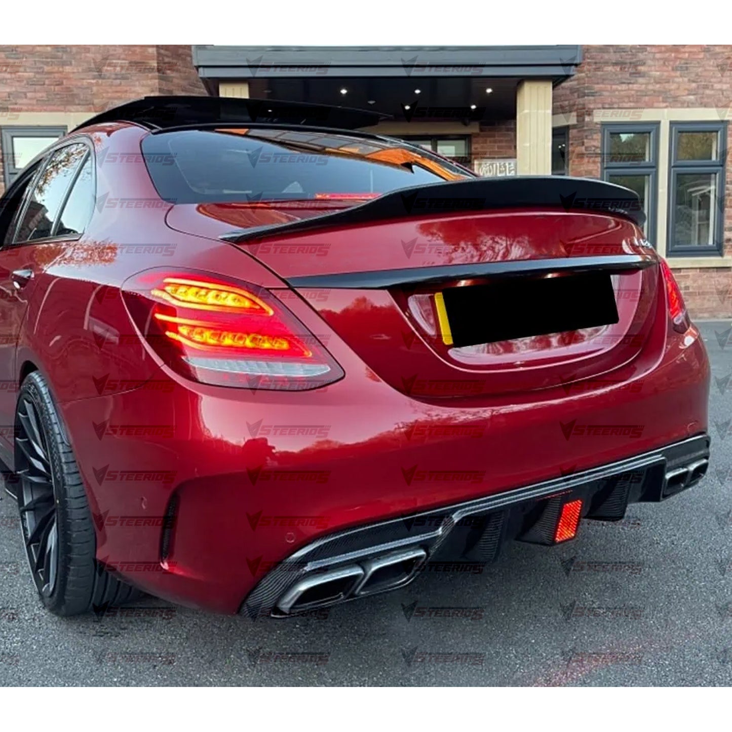 Spoiler Tylny PSM Style do Mercedes Klasa C W205 (2015–2019) – Gloss Piano Black