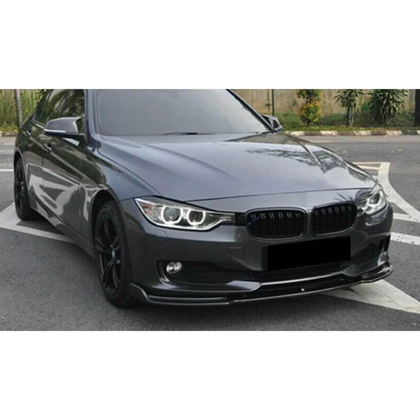 Dokładka Zderzaka Przedniego do BMW 3 Seria F30 / F30 LCI (2012–2018) – Front Bumper Lip Gloss Piano Black