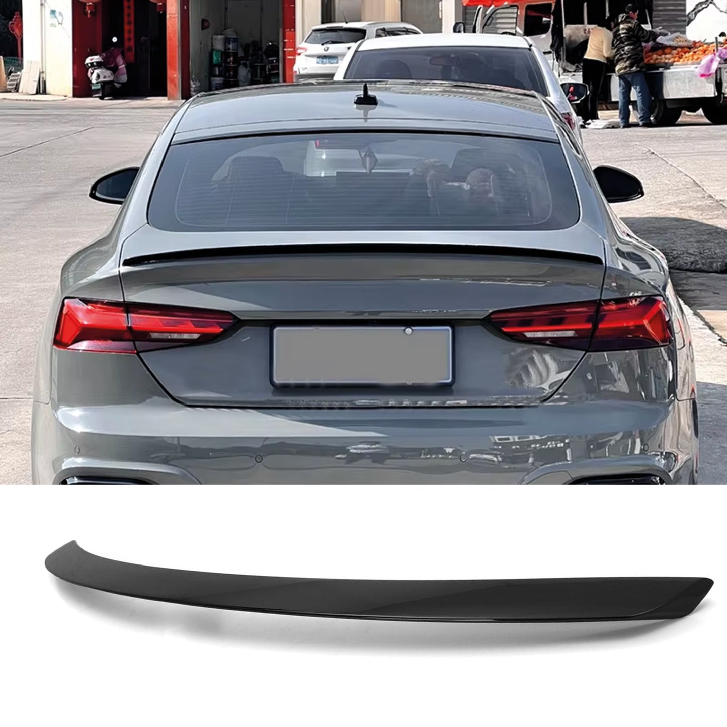 Spoiler Tylny do Audi A5 B9 Coupe / Sportback (2017–2021) – Sport Style Gloss Piano Black