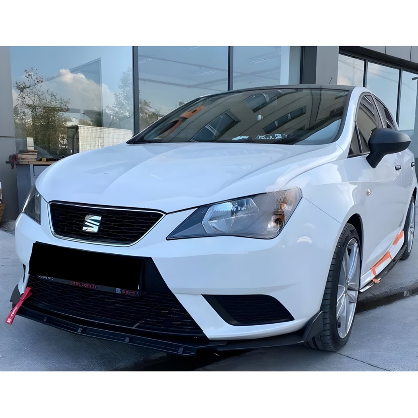 Dokładka Zderzaka Przedniego do Seat Ibiza Mk4 6J 6P (2009–2017) – Front Bumper Lip Gloss Piano Black