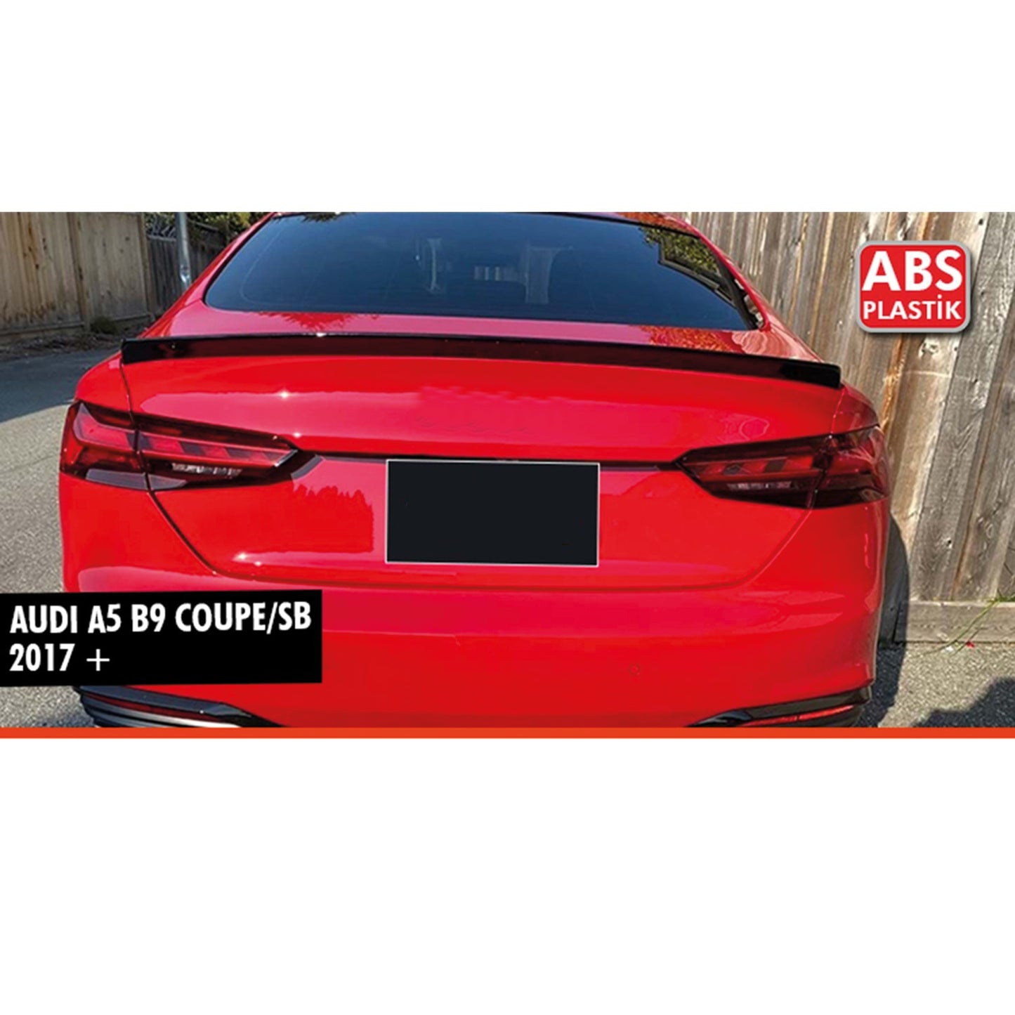 Spoiler Tylny do Audi A5 B9 Coupe / Sportback (2017–2021) – Sport Style Gloss Piano Black
