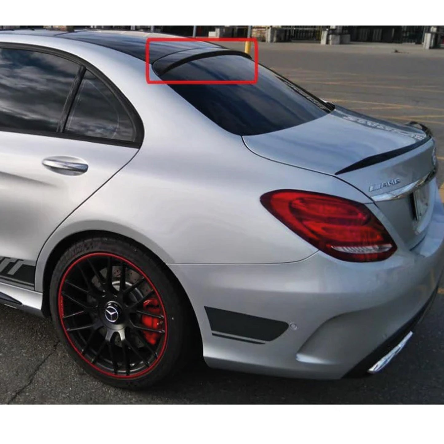 Spoiler Dachowy do Mercedes C Klasa W205 AMG (2015–2021) – Gloss Piano Black