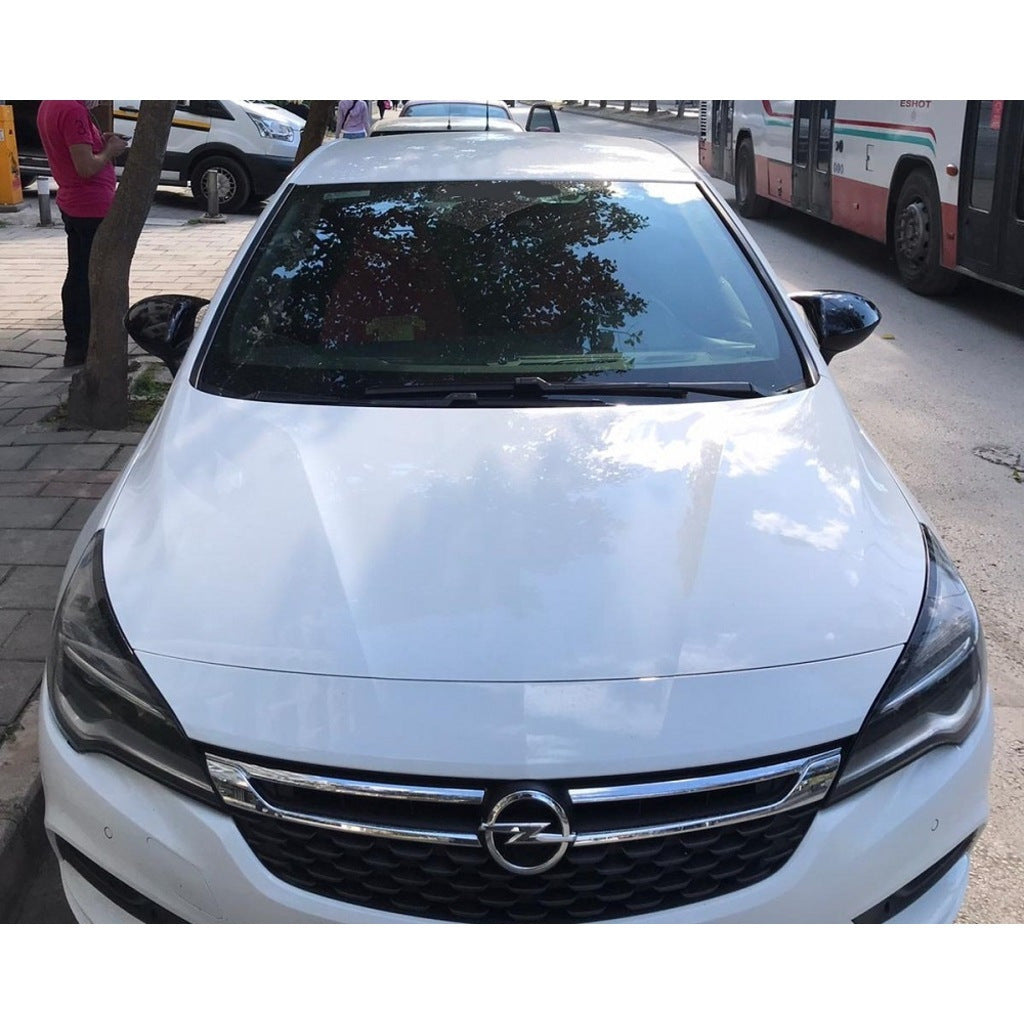 Nakładki na Lusterka do Opel / Vauxhall Astra K (2015+) – Bat Model Bright Black