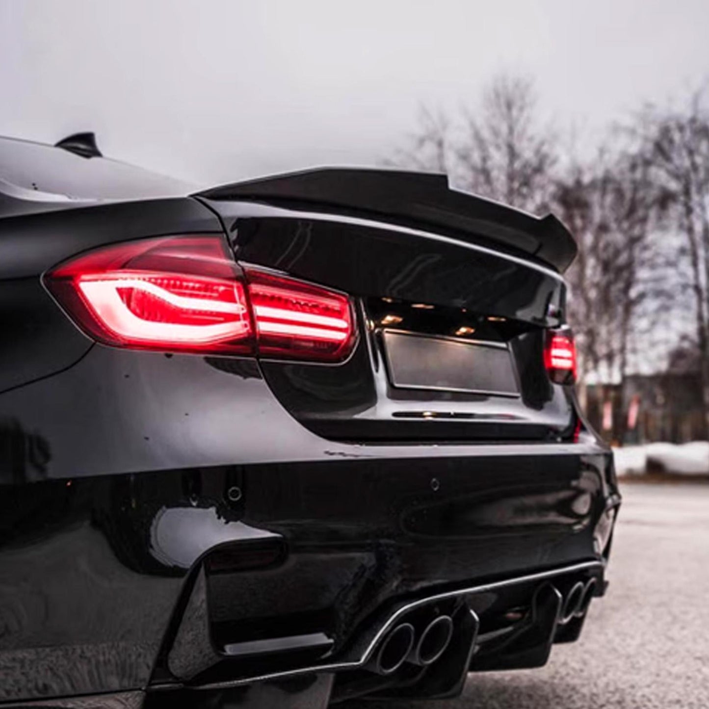 Spoiler Tylny do BMW 3 Seria F30 / F80 (2012–2018) – PSM Style Gloss Piano Black