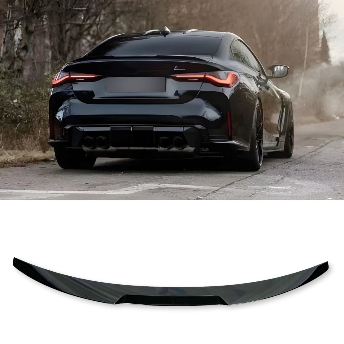 Spoiler Tylny do BMW 4 Seria G22 / G82 M4 (2021+) – Gloss Piano Black