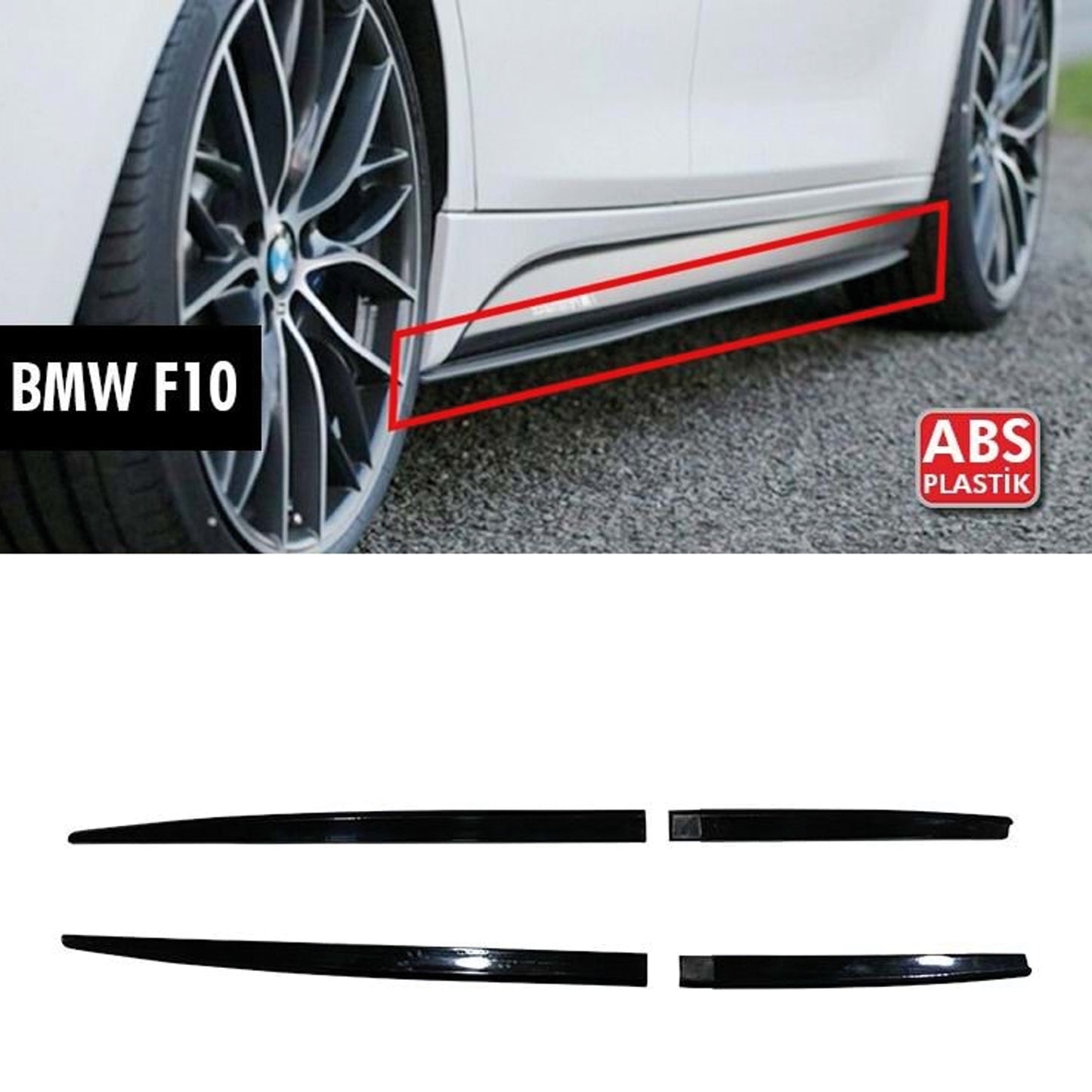 Dokładki Progowe Side Skirts do BMW 5 F10 (Zestaw 4 szt.)